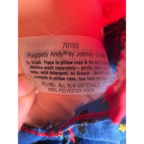 Raggedy Andy 1996 Hasbro Commemorative Edition Vintage Doll Johnny Gruelle - Picture 9 of 14